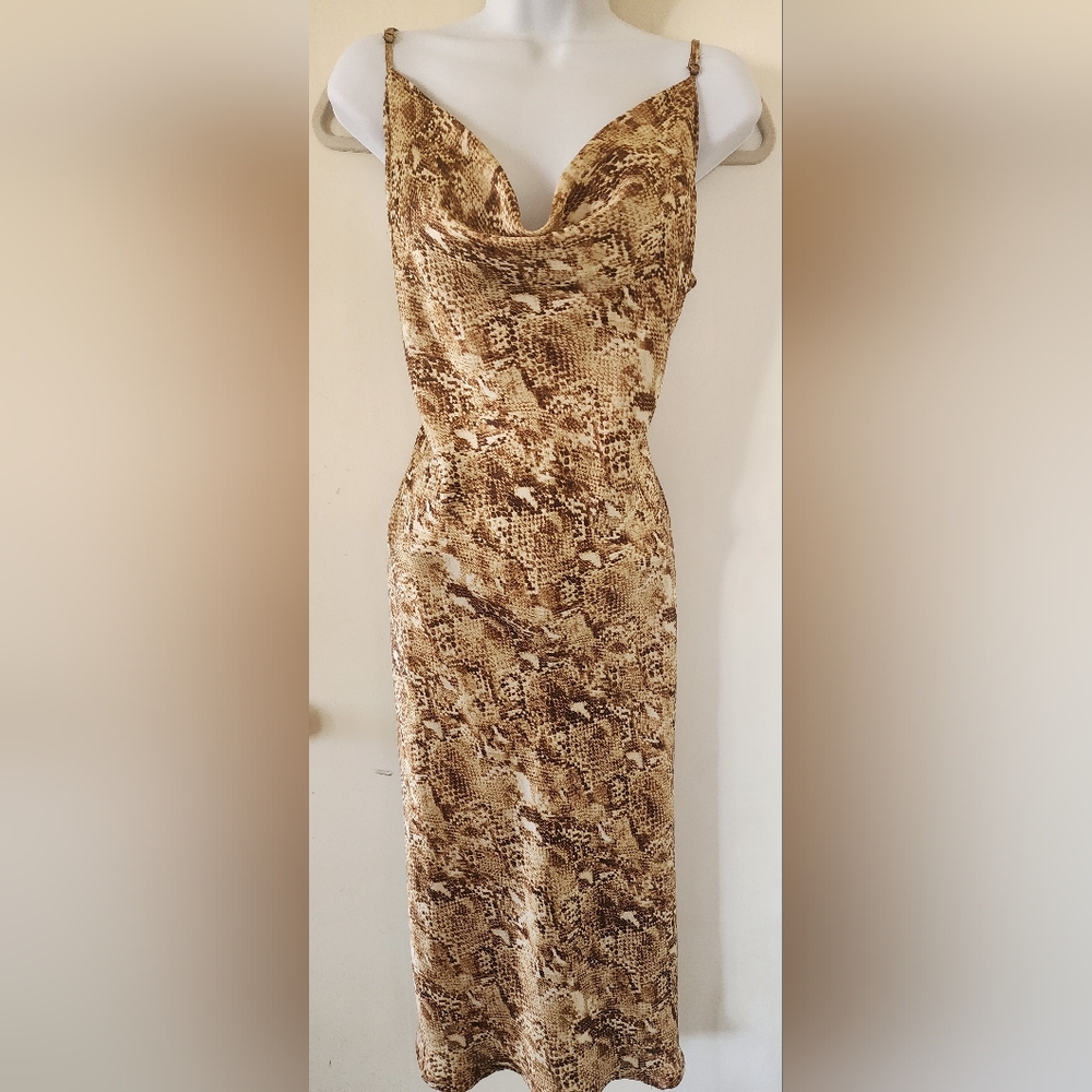 Forever 21 Brown Animal Print Dress